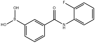 N-(2-氟苯基)-3-硼苯甲酰胺,874288-35-4,结构式