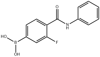 3-FLUORO-4-(PHENYLCARBAMOYL)BENZENEBORONIC ACID Structure