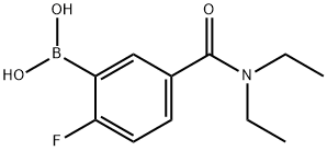 N,N-二乙基-3-硼-4-氟苯甲酰胺, 874289-47-1, 结构式