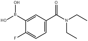 5-(DIETHYLCARBAMOYL)-2-FLUOROBENZENEBORONIC ACID Structure