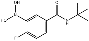 5-(TERT-BUTYLCARBAMOYL)-2-FLUOROBENZENEBORONIC ACID Structure