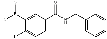 5-(BENZYLCARBAMOYL)-2-FLUOROBENZENEBORONIC ACID Struktur