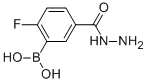 2-FLUORO-5-(HYDRAZINECARBONYL)BENZENEBORONIC ACID Structure