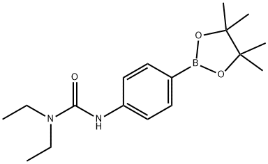 4-(3-二乙基脲)苯基硼酸频哪醇酯,874290-94-5,结构式