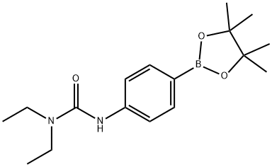 4-[(DIETHYLCARBAMOYL)AMINO]BENZENEBORONIC ACID, PINACOL ESTER 98%4-(3-DIETHYLUREIDO)BENZENEBORONIC ACID, PINACOL ESTER Structure