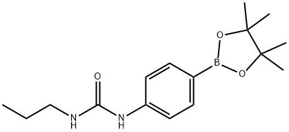 4-(3-丙基脲)苯基硼酸频哪醇酯, 874291-01-7, 结构式