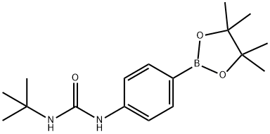4-(3-叔丁基L脲)苯基硼酸频哪醇酯,874297-78-6,结构式