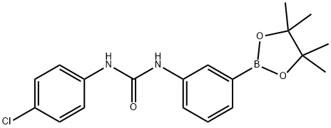 1-(4-Chlorophenyl)-3-[3-(tetramethyl-1,3,2-dioxaborolan-2-yl)phenyl]urea Structure