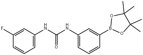 3-(3-氟苯基脲基)苯硼酸频哪醇酯,874302-03-1,结构式