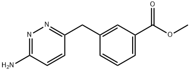 3-[(6-氨基-3-哒嗪基)甲基]苯甲酸甲酯, 874338-90-6, 结构式