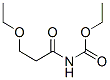 Carbamic  acid,  (3-ethoxy-1-oxopropyl)-,  ethyl  ester  (9CI) Struktur