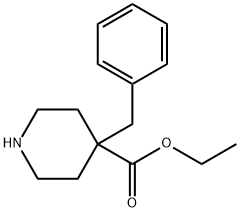 ETHYL 4-BENZYLPIPERIDINE-4-CARBOXYLATE, 874440-85-4, 结构式