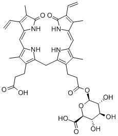 胆红素酰基-Β-D-葡糖苷酸 - 单葡萄糖苷酸的混合物, 874448-90-5, 结构式