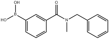 3-(苄基(甲基)氨甲酰基)苯基硼酸,874460-01-2,结构式
