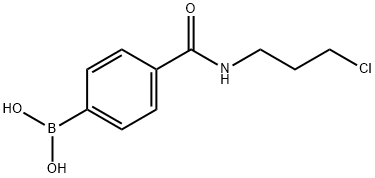 4-(3-CHLOROPROPYLCARBAMOYL)BENZENEBORONIC ACID Structure