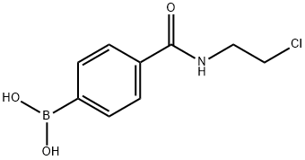4-(2-CHLOROETHYLCARBAMOYL)BENZENEBORONIC ACID Struktur