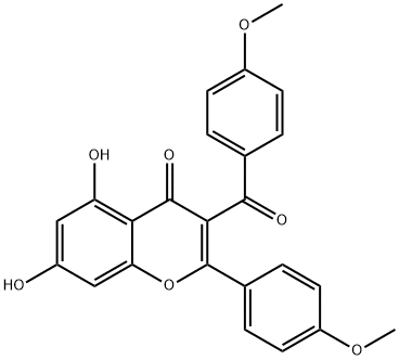 3-p-Anisoyl-acacetin Structure