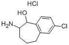 6-AMINO-2-CHLORO-6,7,8,9-TETRAHYDRO-5H-BENZOCYCLOHEPTEN-5-OL HYDROCHLORIDE Struktur