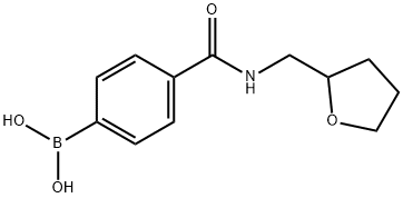 4-((Tetrahydrofuran-2-yl)methylcarbamoyl)-phenylboronicc acid 化学構造式