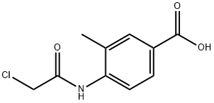 4-(2-氯乙酰胺)-3-甲基苯甲酸, 874590-15-5, 结构式