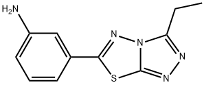 3-(3-ethyl[1,2,4]triazolo[3,4-b][1,3,4]thiadiazol-6-yl)phenylamine Structure