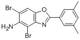 4,6-DIBROMO-2-(3,5-DIMETHYLPHENYL)-1,3-BENZOXAZOL-5-AMINE Structure