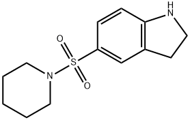 5-(哌啶-1-磺酰基)-2,3-二氢-1H-吲哚, 874593-99-4, 结构式