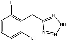 5-(2-氯-6-氟苯甲基)-2H-四唑,874607-03-1,结构式