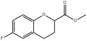 6-氟-3,4-二氢-2H-苯并吡喃-2-甲酸甲酯,874649-82-8,结构式