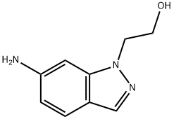 2-(6-AMINO-1H-INDAZOL-1-YL)ETHANOL 化学構造式