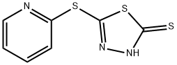 5-(PYRIDIN-2-YLSULFANYL)-1,3,4-THIADIAZOLE-2-THIOL, 87468-08-4, 结构式
