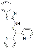 ジ(2-ピリジル)ケトン2-ベンゾチアゾリルヒドラゾン 化学構造式