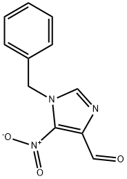 1-苄基-5-硝基-1H-咪唑-4-甲醛, 87471-10-1, 结构式