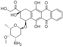 4-demethoxy-4'-O-methyldoxorubicin 结构式