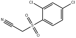 2,4-DICHLOROBENZENESULPHONYLACETONITRILE Struktur