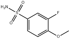 3-FLUORO-4-METHOXYBENZENESULFONAMIDE Structure