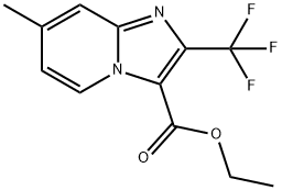 ethyl 7-methyl-2-(trifluoromethyl)imidazo[1,2-a]pyridine-3-carboxylate Structure