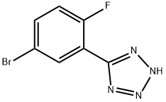 5-(5-BroMo-2-fluorophenyl)-2H-tetrazole Struktur
