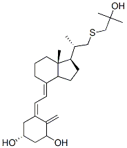 1,25-dihydroxy-23-thiavitamin D3 Structure
