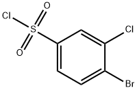 4-Bromo-3-chlorobenzenesulphonyl chloride Struktur