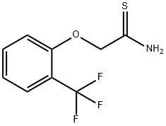 2-[(2-TRIFLUOROMETHYL)PHENOXY]ETHANETHIOAMIDE Structure