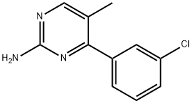 4-(3-CHLOROPHENYL)-5-METHYLPYRIMIDIN-2-AMINE Structure