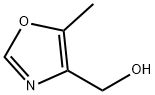 (5-メチル-1,3-オキサゾール-4-イル)メタノール 化学構造式