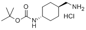 TRANS-4-(BOC-氨基)-环已烷甲胺盐酸盐, 874823-37-7, 结构式