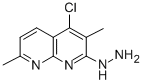 1-(5-chloro-2,6-dimethyl-1,8-naphthyridin-7-yl)hydrazine Structure