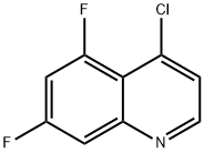 4-氯-5,7-二氟喹啉, 874831-46-6, 结构式
