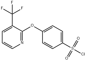 4-(3-トリフルオロメチル-2-ピリジルオキシ)ベンゼンスルホニルクロリド 化学構造式