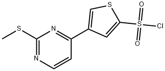 4-[2-(METHYLTHIO)PYRIMIDIN-4YL]THIOPHENE-2-SULFONYL CHLORIDE|