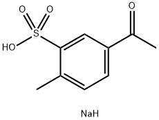 5-Acetyl-2-methylbenzenesulfonic acid sodium salt 结构式