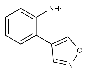 Benzenamine, 2-(4-isoxazolyl)- (9CI) Structure